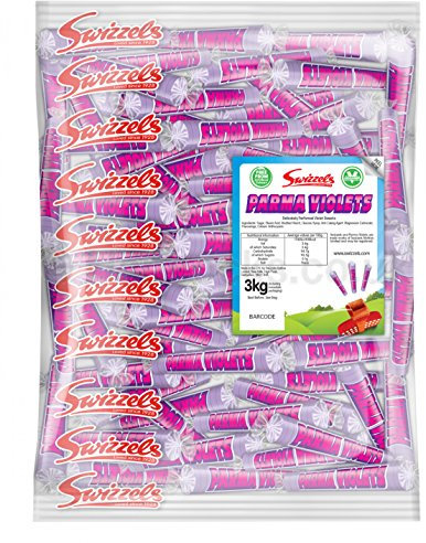 Swizzels Parma Violets Sweets Bag 3kg Candy Treats (1 3KG Bag)