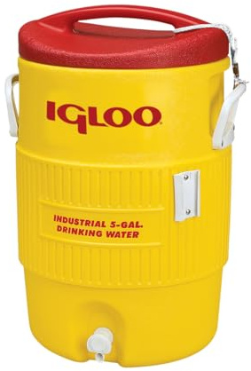 Igloo 385-451 400 Series Coolers, 5 gal, Red/Yellow