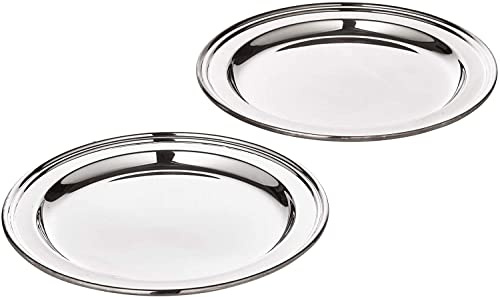 EDZARD 2er Set Untersetzer Faden (ø 13 cm), schwerversilbert, Gläserteller | Flaschenuntersetzer, Tischdeko, Geschenkidee, Geschenk, Barzubehör