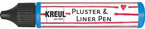 Kreul 49812 – PicTixx plster och liner penna, plunsterfärg för dekoration och dekoration, för dekorativa effekter genom att plocka upp i ugnen, med strykjärn eller fläkt, 29 ml pennor, blå