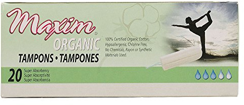 Maxim Hygiene Products Super Non Applicator Tampon, Super 20 Ct