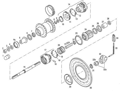 Sram Fixierscheibe mit Nase 65 0517 110 100