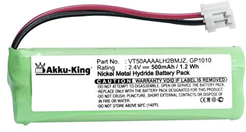 Akku-King Akku kompatibel mit Swissvoice VT50AAAALH2BMJZ GP1010 GPHC05RN01 GP HC05RN01 - NI-MH 500mAh - für DP500, DP550, Medion MD82622, MD83024, MD83542