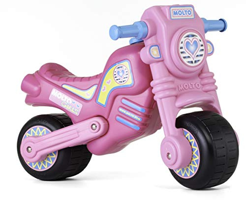 MOLTO | Cross-Trail Scooter Rosa | Offroad-Scooter | Sicheres und strapazierfähiges Kinderspielzeug | Fördert die gesunde Entwicklung von Jungen und Mädchen | Ab 18-36 Monaten