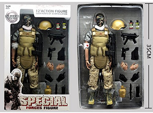 12 1/6 Military Armee-Kampf-Wüste ACU Soldat Action-Abbildung Modell-Spielzeug NB03