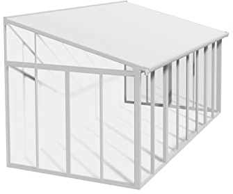 Palram Sanremo Veranda Wintergarten, Weiß, 295x546x310 cm