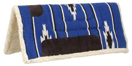 Tough 1 Pony, Sottosella quadrato, colore blu reale/nero/crema