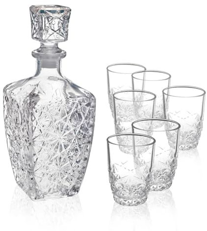 Bormioli Rocco Dedalo 7-Piece Liqueur Set