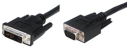 Tecline 38905 DVI-A VGA Noir Adaptateur de câble – Adaptateur pour câble (DVI-A, VGA, 5 M, Noir)