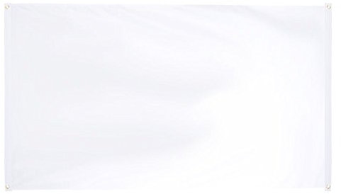 Flaggenfritze® Balkonflagge Einfarbig Weiß
