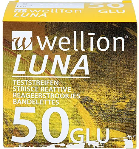 Med Trust Dispositivo Medicale Wellion Luna Glicemia, Strisce, Multicolore, 50 Unità
