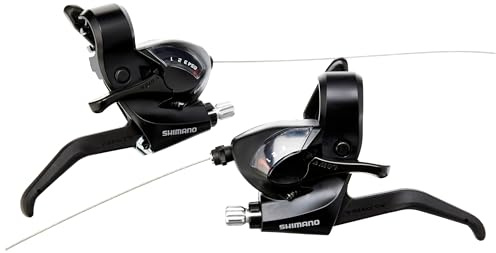 SHIMANO ST-EF41 EZ Fire Plus STI Set for V-Brakes 3 x 6 Speed 2-Finger Lever 6 Speed Bike Shifter Set