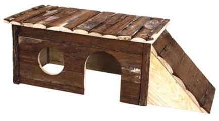 Karlie Wonderland Naturholzhaus mit Leiter L: 40 cm B: 18 cm H: 16 cm Skippy