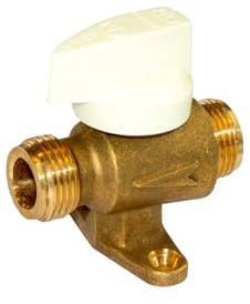 DIPRA - Valvola Gas Naturale Maschio/Maschio 15/21 – Filettatura Ingresso e Uscita M 15/21 – Certificato NF