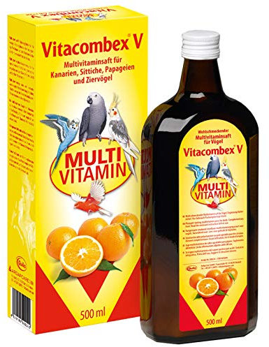 Vitacombex V Multivitamin Liquid 500 ml - for pet birds & chickens - For an optimal vitamin supply - Promotes health and condition - for young and adult birds