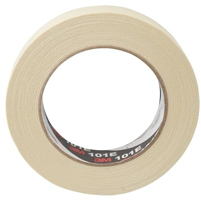 3M Ruban Adhésif de Masquage Papier Crêpé 101E, Beige, 36 mm x 50 m | Lot de 6 x 4