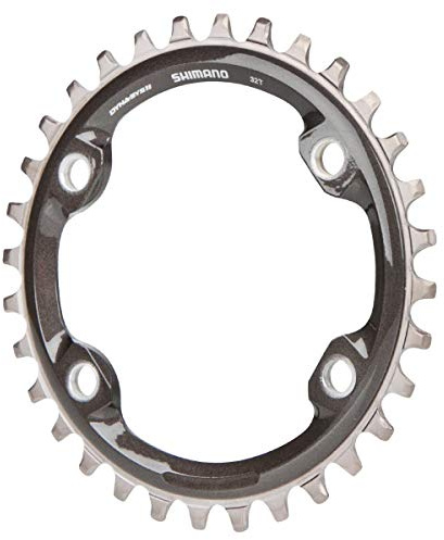 SHIMANO MTB-Kettenblatt FC-M8000 Schwarz/Silber, 96/64 mm, 11-Fach, 32 Zähne