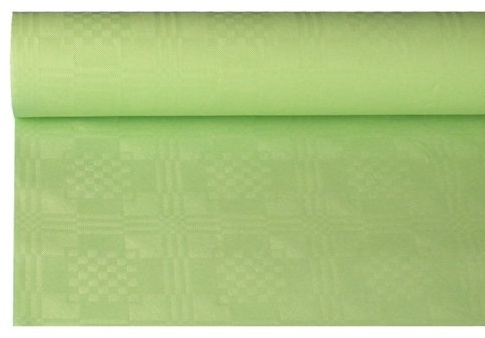Rouleau de nappe en papier Papstar, Damassé, vert, 120 cm x 8 m