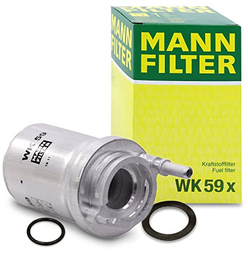 MANN-FILTER WK 59 x Kraftstofffilter - für Pkw + Transporter | Für PKW, Schutz des Kraftstoffsystems, Injektorschutz, Zuverlässige Kraftstoffversorgung, Echte OE-Technologie