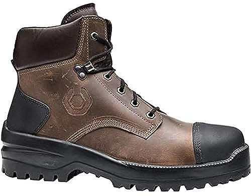Base Protection, Bison Top Botte de Sécurité pour Hommes, Marron et Noir, Taille 43