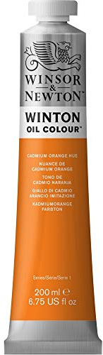 Winsor & Newton Winton Oil Color, 200ml (6.75-oz) Tube, Cadmium Orange Hue
