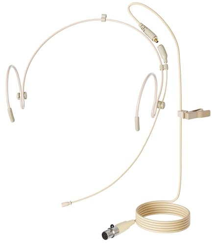 Professional Micrófonos De Diadema JK® MIC-J 071S Para Shure Transmisor Inalámbrico (Cable Desconectable)