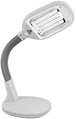 ARSUK Lampada da Tavolo con Lampadina 27W GX10Q-4, Luce Bianca Naturale 6500K | Braccio Regolabile Anti-Affaticamento, Ideale per Studio, Lettura, Casa, Camera, Cucito, Elettronica