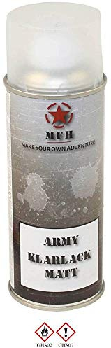 MFH Farbspray Lackspray Klarlack Army, matt, 400 ml (Klarlack)