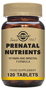 Solgar Prenatal Nutrients Tablets - Pack of 120 - For Daily Use - Support For Baby and Mother - Folic Acid, Calcium and Iron - Vegan and Gluten Free