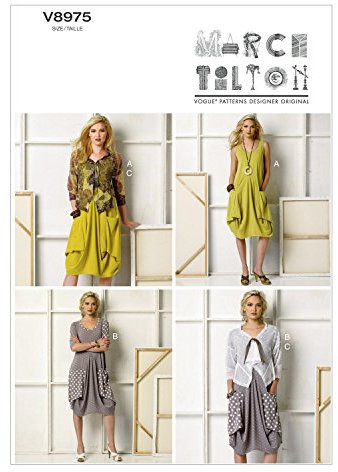 Vogue Schnittmuster, Papier, Mehrfarbig, ZZ (LRG-XLG-XXL)