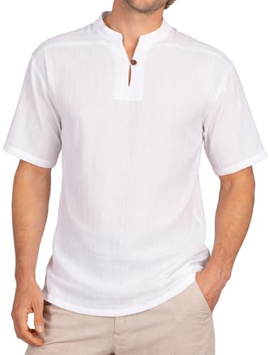 PANASIAM Shirt BEN, white, XL, shortsleeve