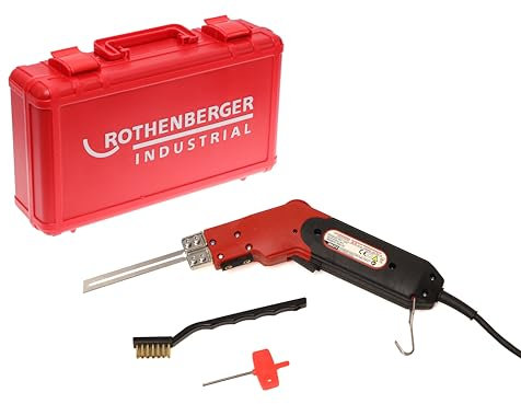 ROTHENBERGER Industrial Styropor und Hartschaumschneidegerät, 190 W, Styroporschneider im praktischen Kunststoffkoffer, inkl. Schneidmesser und Reinigungsbürste, Max. Temperatur ca. 315°, 1500000062