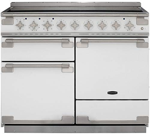 Rangemaster Elise ELS110EIWH 110cm wide Electric Range Cooker with Induction Hob - White - A/A Rated