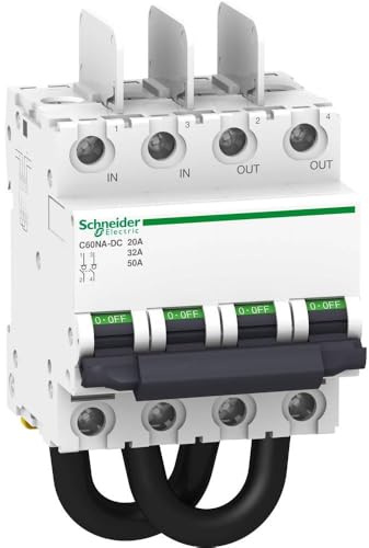 Schneider Electric A9N61690 Lasttrennschalter C60NA-DC, 2P, 1000V DC, 77.4mm x 72mm x 132.7mm