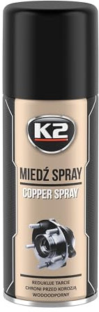 K2 Kupfer Spray, Kupferfarbe, Sprühkupfer, 400°C bis +1100°C, Sprühflasche 400ml