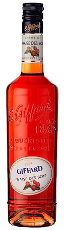 GIFFARD - Crème de Fraise des Bois et Fraise - Crème de Fruits - Recette Française - Fruitée et Intense - 70 cl, 700 milliliters