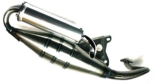 Auspuff Racing X10 für liegende Minarelli Motoren, Aprilia Amico, SR 50, Scarabeo, Benelli, Beta, KTM, Malaguti, Yamaha Aerox, Axis, Breeze, MBK Nitro, Evolis, Fizz, Flipper, Italjet Dragster 50