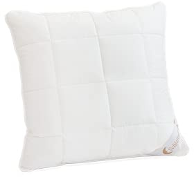 Schlafmond Märchenweich Aloe Vera Allergiker Kopfkissen 80x80 cm - Allergiker Kissen mit Kapok Kissenhülle - Baumwoll Kissen 80x80 - Waschbar bis 95 Grad Made in Germany