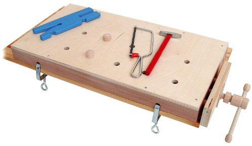 Pebaro 485 Tragbare Arbeitsplatte aus Holz, kann an allen Tischen befestigt werden, Basteln ohne den Tisch zu verkratzen oder verdrecken, perfekt für Bastler und Hobby-Handwerker, Geschenkidee