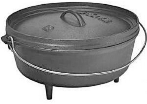 Lodge L12CO3 6 Quart Cast Iron Logic Camp Dutch Oven