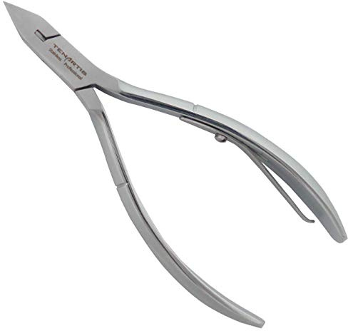 Tronchese Professionale per Unghie Incarnite con Taglio Retto e Punta Fine in Acciaio Inox Sterilizzabile con Custodia in PVC - Tenartis Professional