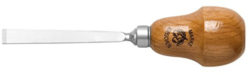 Kirschen 5601002 Ciseaux de sculpteurs avec manche poire Coupe 1 droite, Brun/Argent, 2 mm