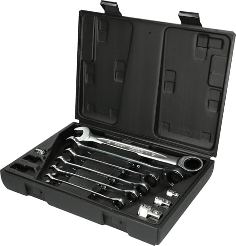 KS Tools 503.4260 GEARplus Ratschenringmaulschlüssel-Satz, 10-tlg. | 503.4260, Ratschen-Ringgabelschlüsselsatz
