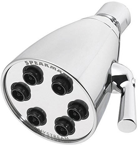 Speakman S-2252 Signature Icon Anystream Adjustable High Pressure Shower Head-1.75 Solid Brass Replacement Bathroom Showerhead, Polished Chrome, 2.5 GPM