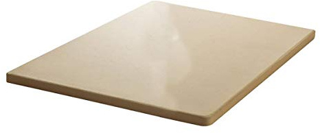 SANTOS XL Pizzastein eckig - 30,5x30,5x1cm - knusprige Pizza - Backofen, Kohlegrill, Gasgrill - Pizzaplatte/Backplatte - Pizza, Flammkuchen, Pita