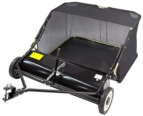 DEMA Rasenkehrmaschine 95 cm – Laubkehrmaschine, Rasenkehrer, Laubkehrer – robust, langlebig, einfach zu montieren – für Rasentraktor, Garten, Hof, Rasenpflege