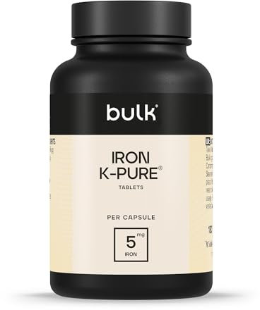 Bulk Ferro (K-Pure ) Capsule da, 20 mg, 90 Capsule, 90 porzioni