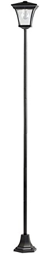 Lunartec Solar Laterne groß: Solar-LED-Gartenleuchte mit 200-cm-Lampenmast und Akku, 15 Lumen (Laterne Garten groß, Solarlaterne Garten, hoch)