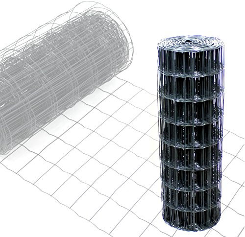 Gartenzaun Maschendrahtzaun 0,8x10 m Gitterzaun Schweißgitter Wildzaun RAL7016 Anthrazit Maschendraht Zaun Maschung 10x7,5 cm