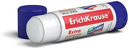 ErichKrause Colla stick 21 g, senza solventi, solubile in acqua, resistente al gelo, colla per carta per ufficio e scuola, adesivo per bricolage, 1 pezzo